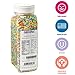 DecoPac Quins Fancy Sprinkles, 19.5oz, Candy Sprinkles in Handheld Container, Edible Sprinkles For Celebration Cakes, Cupcakes, Cookies - Celebration Confetti Quins, Multicolored - red, teal, blue, yellow and green