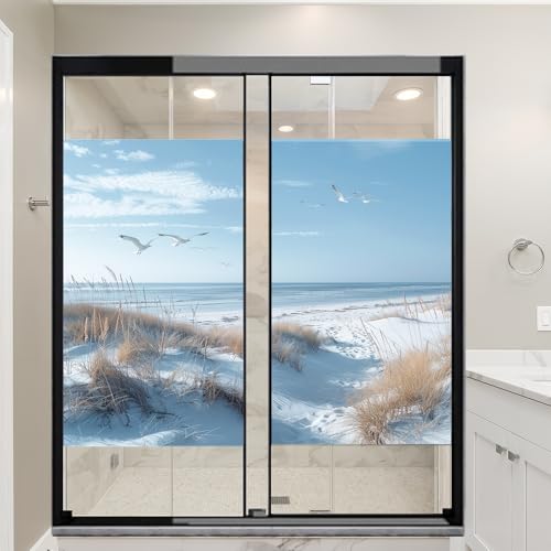 Película de privacidad con gaviotas para ventana, 2 piezas miniatura 4
