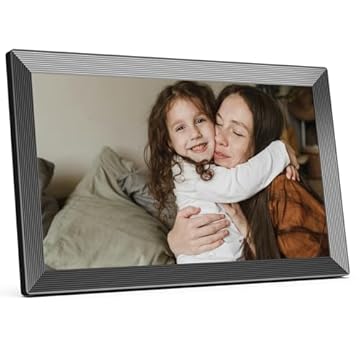 KODAK Cornice digitale Wi-Fi 15.6 pollici, HD IPS Touch Screen Cornice elettronica con 32 GB di memoria, rotazione automatica delle immagini, condivisione di foto o video ovunque tramite app, nero
