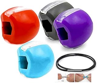 Jawline Exercise, Chewing Ball Jaw Mouth Shaper Facial Muscle Tightener, for Strengthening and Tightening Jaw and Neck Area.