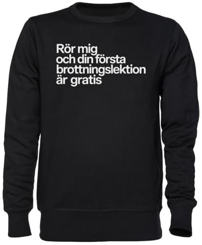 Sweat-shirt noir unisexe en jersey confortable pour les moments de détente et sorties urbaines