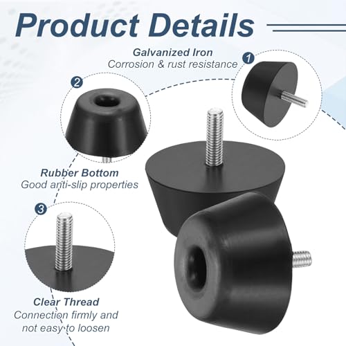 Tornillos de nivelación M6 para proteger el suelo de tus muebles 4