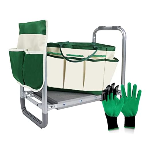 Durable Garden Kneeler and Seat with Tool Bag