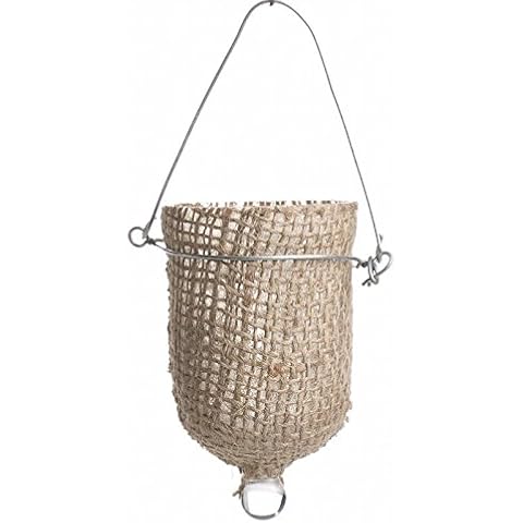 Group of 6 Hanging Burlap Candle Holders Cover