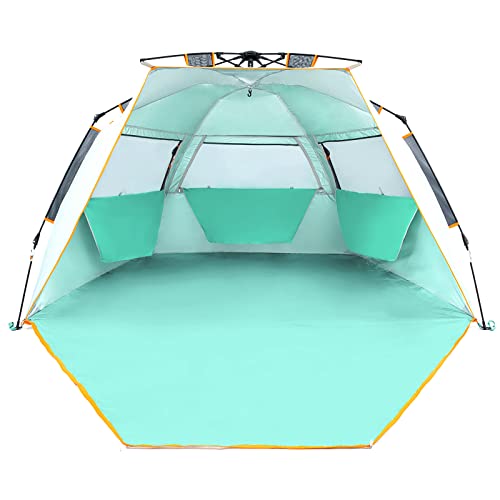 Wolfwise Instant Beach Tent Sun Shelter with Zippered...