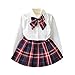 Produktbild LAPLBEKE Kinder Baby Mädchen Top Rock Setzen Kleinkind Kinder Baby Mädchen Outfit Kleidung Plaid Bluse Tops + Rock Set 128