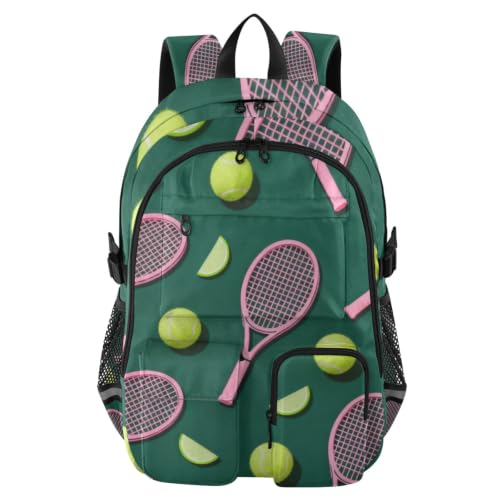 Mochilas de viaje de 17.5 pulgadas y bolsa de libros verde escolar