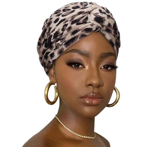 DRESHOW Haar Wrap für Damen Gerippte Weich Turban Stretch Jersey...