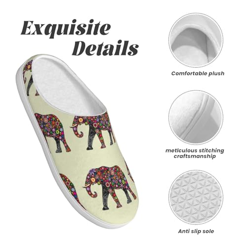Chaussons chauds antidérapants motif éléphant, le cadeau idéal - 5
