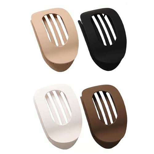 Set de 4 pinzas planas para cabello, diseño francés clásico miniatura 1