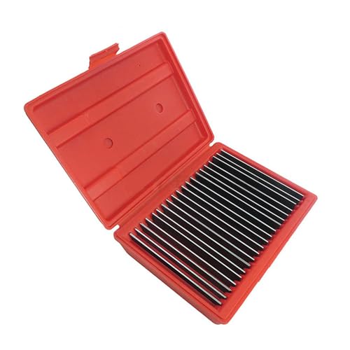 20 Pairs of Parallels, 1/32” x 6” Vise Parallel Set, Hardened Manganese Alloy Machinist Parallel Tools, with Storage Case, Tolerance 0.0002”, Parallelism 0.0001” (40pcs)