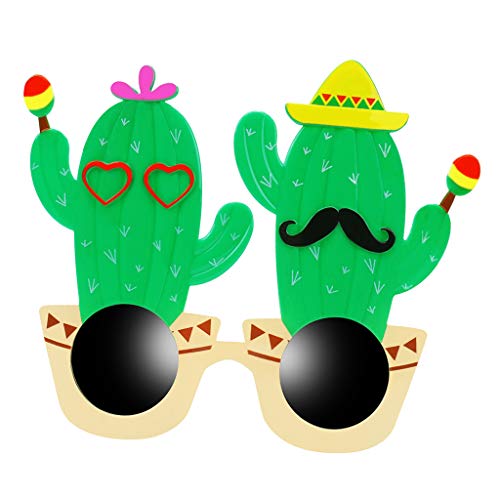 Homozy Óculos de sol novidade para festa divertida com adereços para cabine de fotos, vestido chique