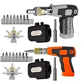 Construction ergonomique : avec un jeu de tournevis à cliquet, une poignée ergonomique et une conception pratique, ce tournevis à cliquet permet une manipulation sans effort et un tournevis à cliquet tout-en-1 augmente la productivité.