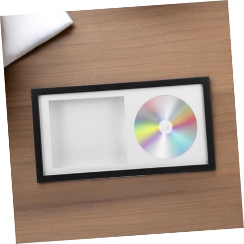Cadre photo CD stéréoscopique bois blanc support mural table - 6