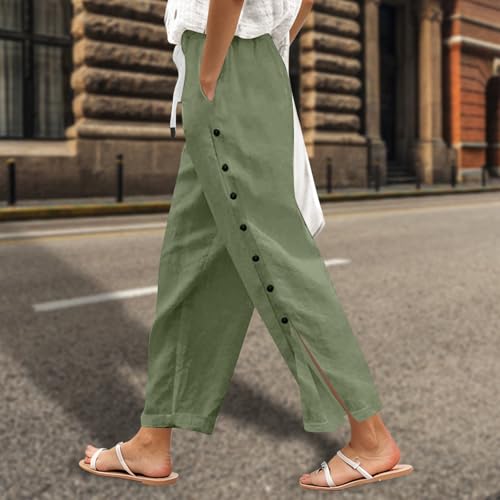 Tear Away Pants for Women Side Snap Button Sweatpants Casual Loose Fit Post Surgery Adaptive Outfits with Pockets2