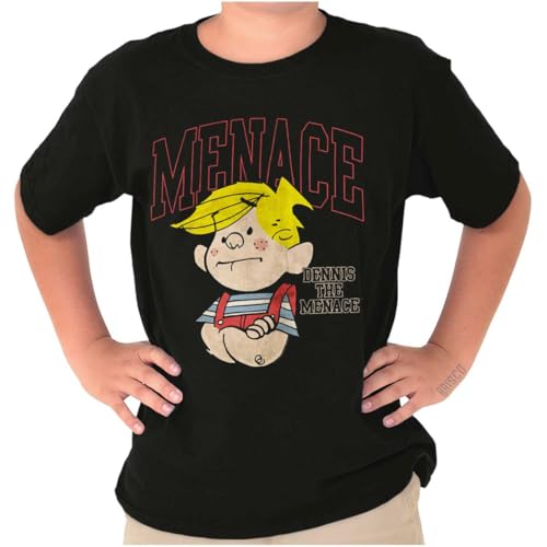Dennis The Menace Vintage Varsity Crewneck T Shirts Boy Girl