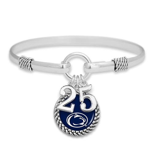 Penn State Graduation Year 2025 Silver Bracelet Jewelry Licensed PSU