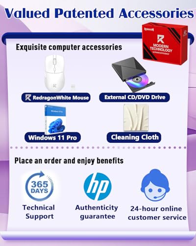 Image of HP 17.3 Touchscreen Laptop Computer, 17.3 inch 250 nits Anti-Glare Display, Ryzen 5 7430U(UP to 4.3GHz), Backlit Keyboard, 16GB RAM+512GB SSD, Windows 11 Pro, Fast Charge, AI Copilot Key