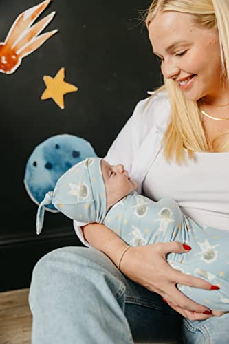 Image of Copper Pearl Swaddle Blankets for Newborns | Soft Stretchy Receiving Blankets for Boys and Girls | Large 46 x 46 Inch Baby Blankets | Lightweight and Breathable Swaddles | Neil