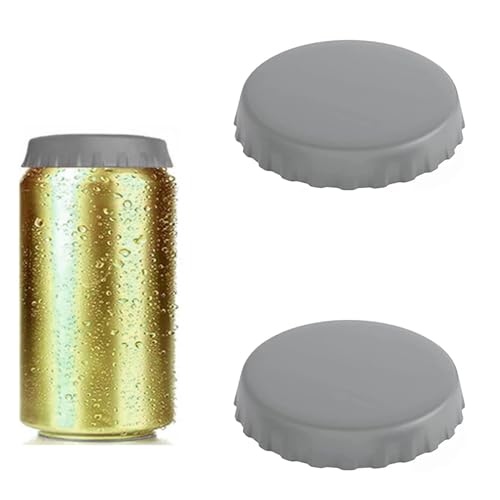2 Stück Dosendeckel,Deckel für Dosen,Dosenverschluss Getränkedosen,Silikon Getränkedosen Verschluss,Wiederverwendbarer Getränkedosen Deckel,für Getränke, Bierdosen, Deckel für Dosen
