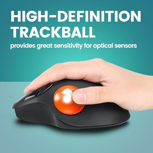 Image of Perixx PERIPRO-303 GOG 1.34 inches Trackball - Replacement Ball for M570, PERIMICE-517 /520 /717 /720, and Other Compatible Trackball Mouse - Glossy Orange