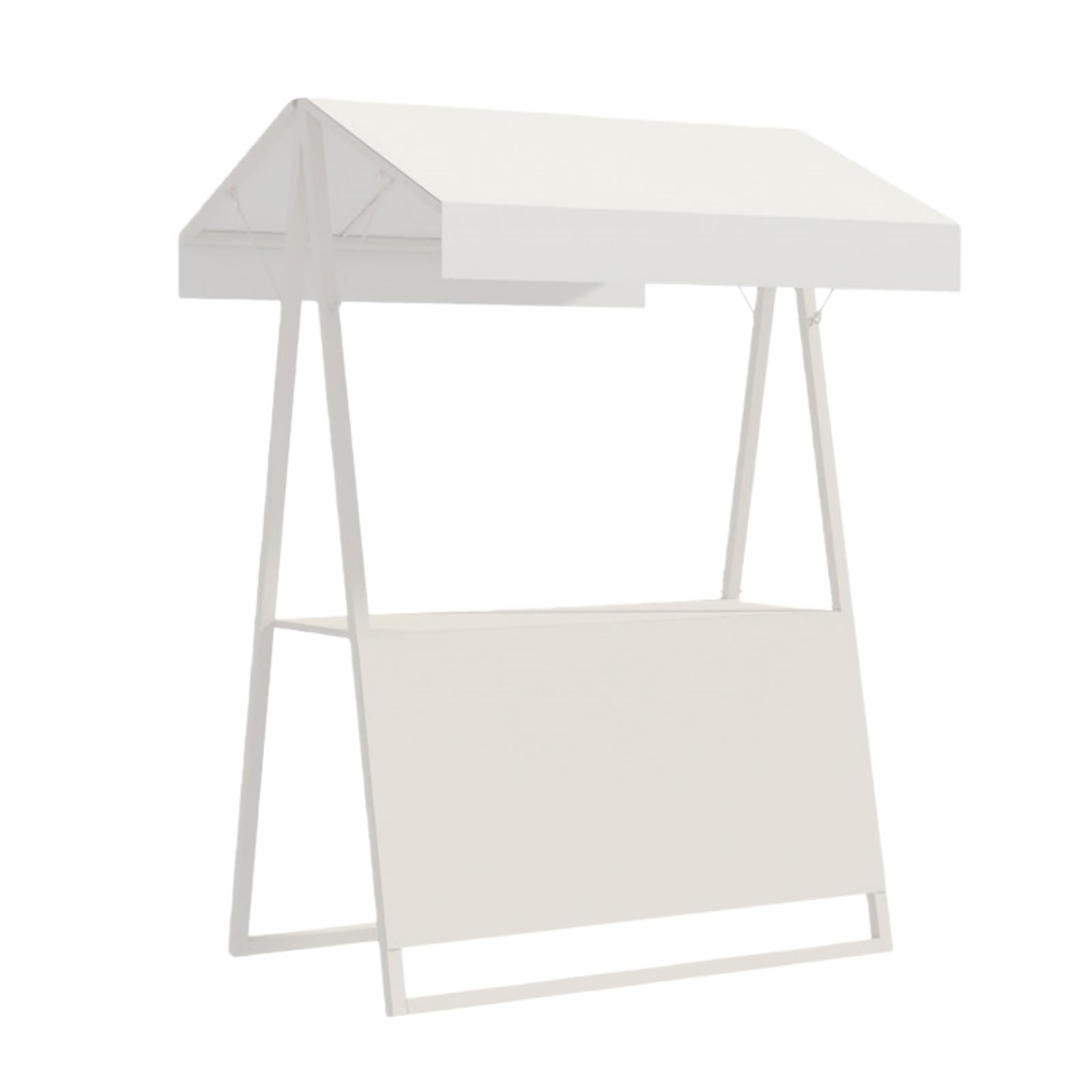 Carrito de empuje de estilo abierto con gran pantalla de encimera, ideal para puestos de mercado y eventos al aire libre