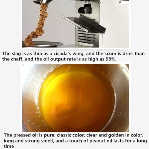 Máquina de prensa de óleo elétrica comercial extrator de óleo prensado a frio quente 304 aço inoxidá