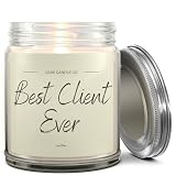 1OAK Client Candle - Appreciation Gifts for Clients - Thank You Client Gifts for Corporate Women, Men, Hairdresser, Lawyer, Realtor, Real Estate Agent, Paralegal, Attorneys - Vanilla Scented Candles