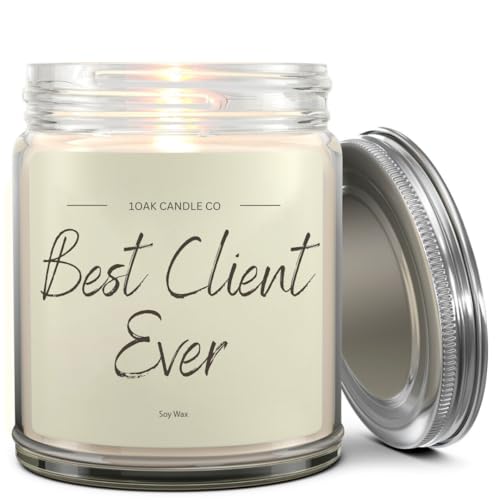 1OAK Client Candle - Appreciation Gifts for Clients - Thank You Client Gifts for Corporate Women,...