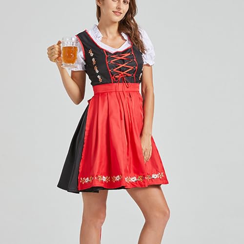 Tenue festive bavaroise avec robe Dirndl complète pour soirée à thème et célébration