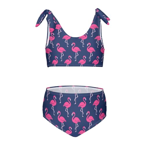 Image of CaTaKu Girls Swimsuit Two Piece Toddler Swimwear Kids Bathing Suits for Girls Bikini Set 3-12T