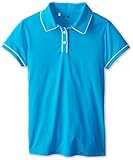 adidas Golf Girl's Pure Motion Solid Piped Polo