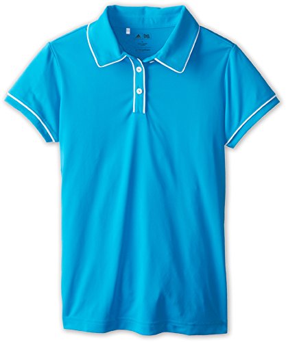 adidas Golf Girl's Pure Motion Solid Piped Polo