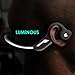 immagine 2Auricolari ossea conduzione Bluetooth 5.0 Cuffia sportiva Stereo resistente al sudore con microfono per sport (Versione luminosa)