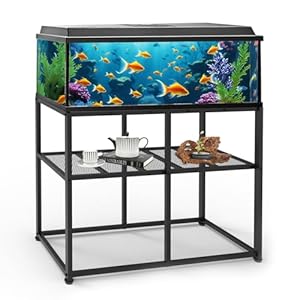 Fish Tank Stand,Heavy Duty Aquarium Stand, 40 Gallon Tank Stand, Reptile Tank Breeder Tank Stand for Home Office, 660LBS Capacity, 36.5″ x 18.5″ x 29.5″