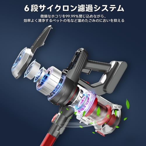 Hearten 掃除機 コードレス A7 の商品画像 4