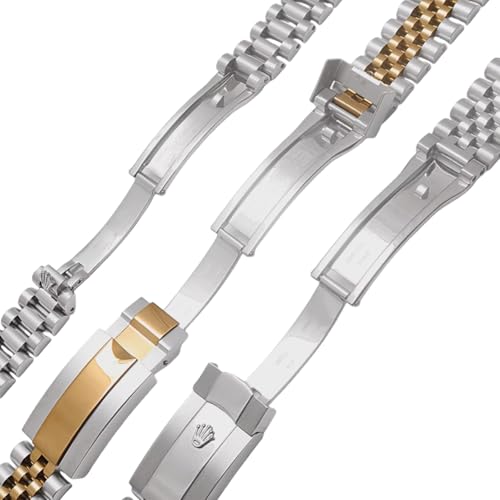 Bracelet Montre Métal Style Jubilee Argent Or Bicolore Finition Luxe - 6