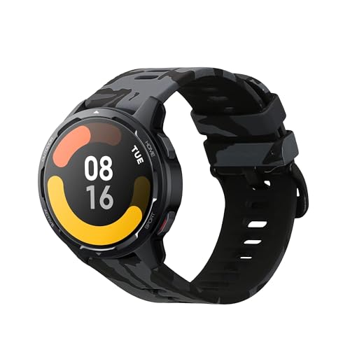 kwmobile Bracelet compatible avec Xiaomi Watch S4/S4 Sport/S3/S2/Watch S1 Active/Redmi Watch 5 Active - Bracelet de rechange en TPU et en silicone pour fitness tracker - camouflage