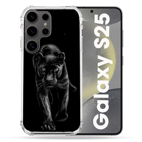Coque Samsung S25 Cokitec antichoc protection rigide motif animal panthère