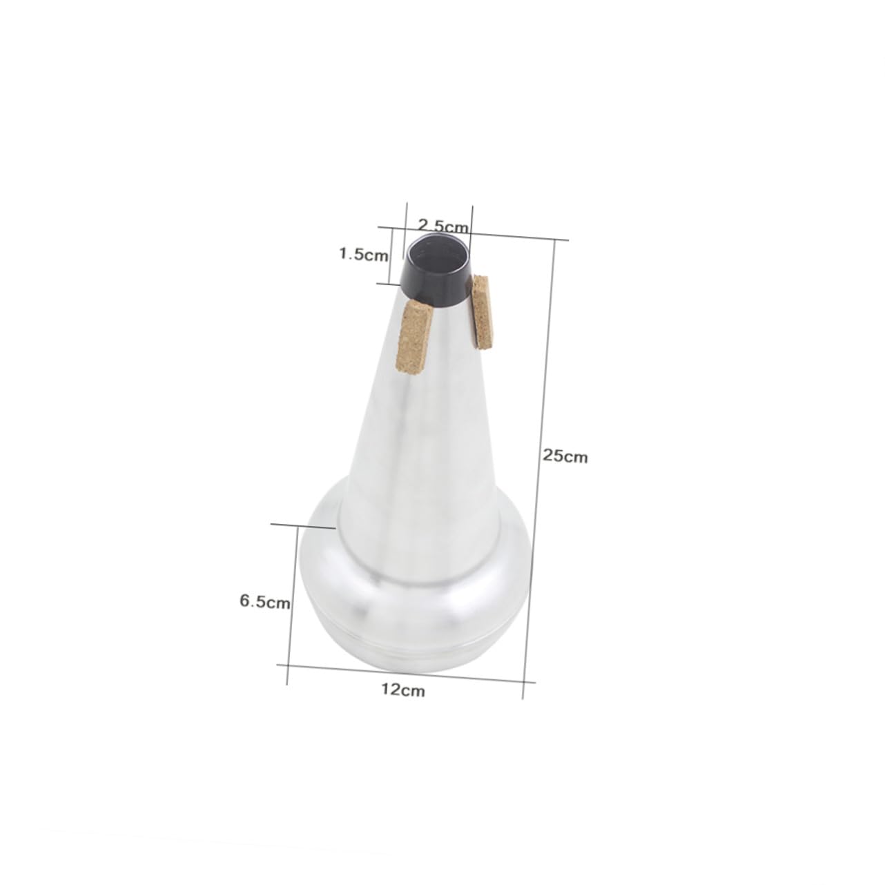 BESPORTBLE 1pezzi Mute per Trombone Tenore Coulisse Dispositivo per Silenzio Strumentale Accessorio Musicale in Metallo Resistente per Pratica Casalinga