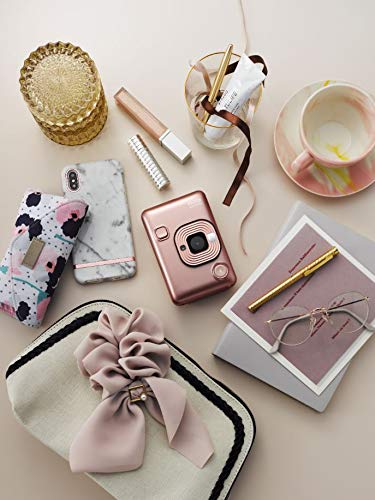 Sofortbildkamera Instax Blush Gold LiPlay mit Sofortbildfilm