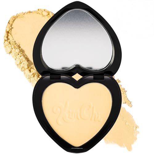 KimChiChic Beauty Almost Catfished Micro Pressed Powder - Brightening Under Eye Setting Powder, Reduces Dark Circles, No Flashback, Banana