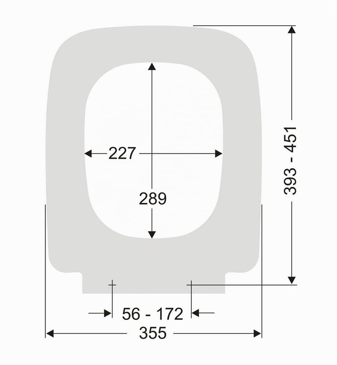Pagette Avoner P WC-Sitz weiss, mit Absenkautomatik, 795660202, passend zu Keramag Renova Nr. 1 Plan