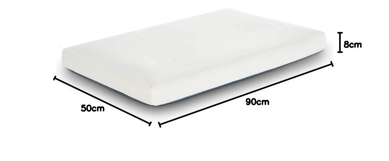 Ecus Kids, Materasso per lettino con lettino, 90 x 50 x 8 cm, 1 pezzo