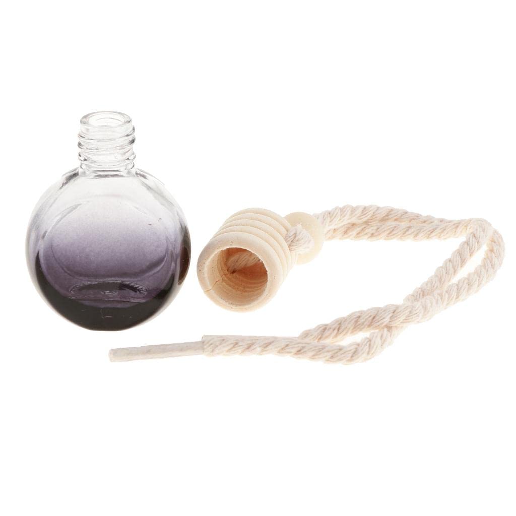 30 szt. 10 ml butelka perfum wisiorek samochód wiszący dekoracja domu, szklany samochodowy dyfuzor perfum zestaw do olejków eterycznych o stylowym okrągłym wzornictwie, idealny do samochodu, biura i