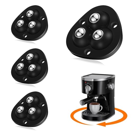 TRVL FIELDER Self Adhesive Caster Wheels Appliance Slider Rollers 4 Pcs
