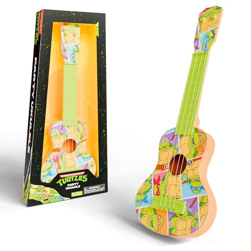 Lollipop TMNT Party Ukulele for Kids – Toddler Guitar Toy for Ages 3-5 – Beginner Instrument for Kids Perfect for Learning, Pretend Play, Parties, and Creative Musical Fun