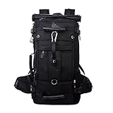 Kaka Large Travel Backpack Latop Bag Shoulder Bags Outdoor Sports Camping Bag for 17 Inch Laptop(Black)