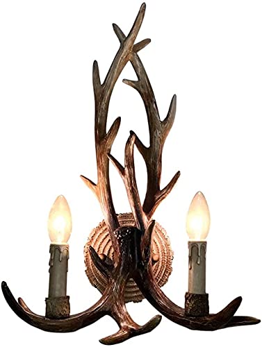 Lampe rétro en bois de style nordique pour applique murale personnalisée UANGLI