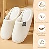 Luxvara Hausschuhe Winter Plüschhausschuhe Bequeme Warme Pantoffeln drinnen und draußen Slippers Rutschfeste, atmungsaktiv Gästehausschuhe für Damen Herren zu Hause Hotel, Schwarz, 38-39 EU #4